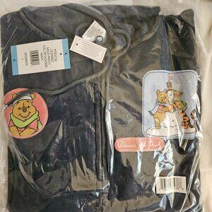 🆕 SIZE L DISNEY HOODIE Winnie the Pooh & Friends full zip w/ patches